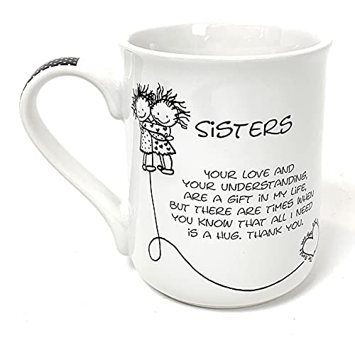 Enesco Children Of The Inner Light Sisters Hugging Stoneware Gift Mug, 16 Oz. #TOP1
