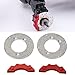 Alomejor RC Aluminum Disc Brake Caliper Set 1.4in High Simulation RC Brake Disc with Screws, Direct Replacement for 1/10 RC Cars