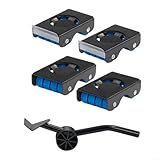 Professionelles Möbelumzug-Set mit Hebern aus Karbonstahl und Rollwagen für sicheren und effizienten Transport schwerer Möbel und Geräte (schwarz)