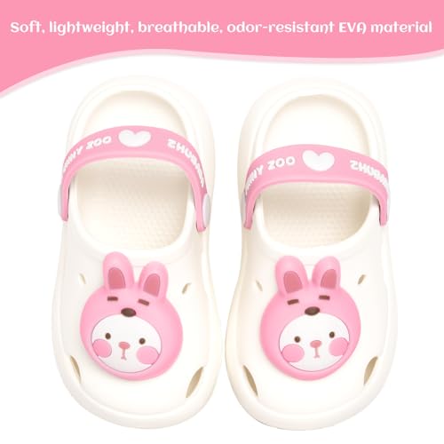 Image of Toddler Little Kids Clogs Slippers Sandals, Non-Slip Girls Boys Clogs Slide Lightweight Garden Shoes Slip-on Beach Pool Shower Slippers