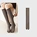 Chenflying 3 Pairs Slouchy Boot Socks for Women, Soft Scrunch Knee High Long Split Toe Tabi Socks (black+dark gray+light coffee)