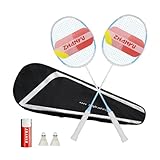 Badminton Racket Set,Carbon Fiber Badminton Racket,Ultra Light All Carbon Fiber 8u (64g) Durable Integrated Shelf,Including 2 Rackets,2 Shuttlecocks,and 1 Bag