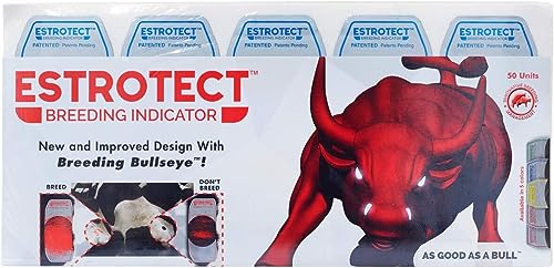 Estrotect Heat Detector Breeding Indicator - Blue, Packaging Options: 5-50 pk (15)
