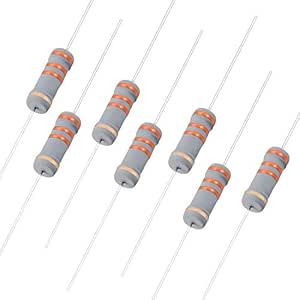 10 Résistances Film Métal Oxyde 33K Ohm 5W - Tolérance ±5%, 10 Pièces, Marque Uxcell