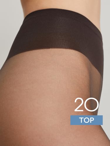 Image of Conte Tights Sheer to Waist Hipster Low-Rise Pantyhose with Adjustable Belt, Top 20 Den