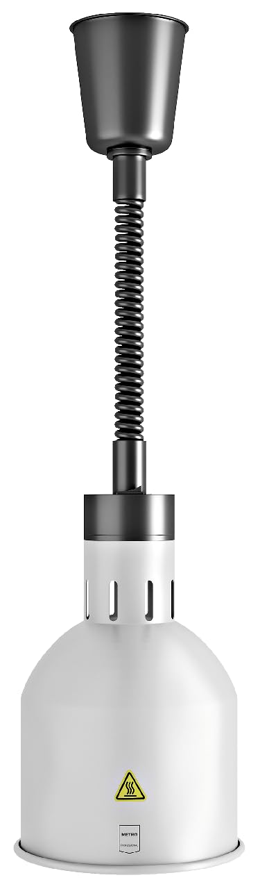 METRO Professional Lampada Termica GWL1000S, Alluminio, Ø 17.5 cm, 250 W, Altezza Regolabile, Argento