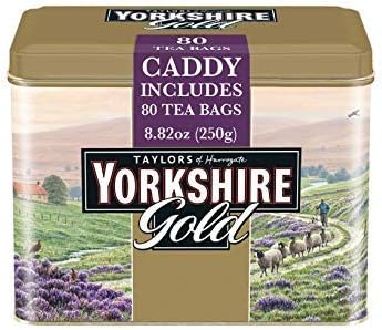 Taylors of Harrogate Yorkshire Gold Tin, 80 Teabags.