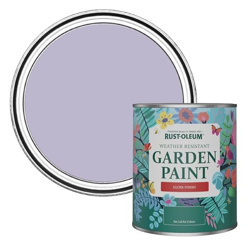 Rust-Oleum Purple Mould-Resistant Garden Paint in Gloss Finish - Wisteria 750ml