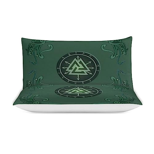 Couvre-lit Viking Valknut, l'esprit des guerriers nordiques dans votre parure - 3