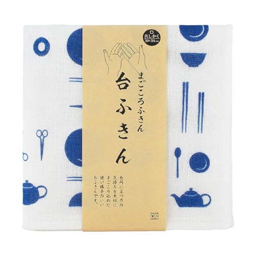 トランパラン まごころ台ふきん 真しかく 6枚セット(道具)蚊帳生地 布巾 吸水 速乾 普段使い シンプル 日用品 泉州タオル