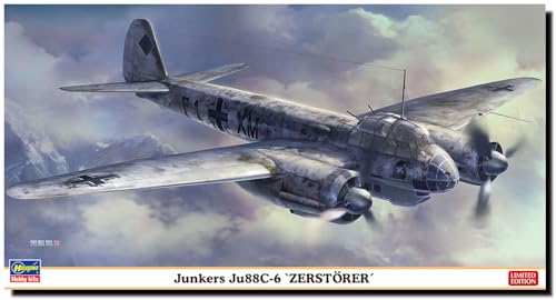 Junkers Ju88 C-6 Hasegawa 1:72 maquette d'avion de chasse à monter