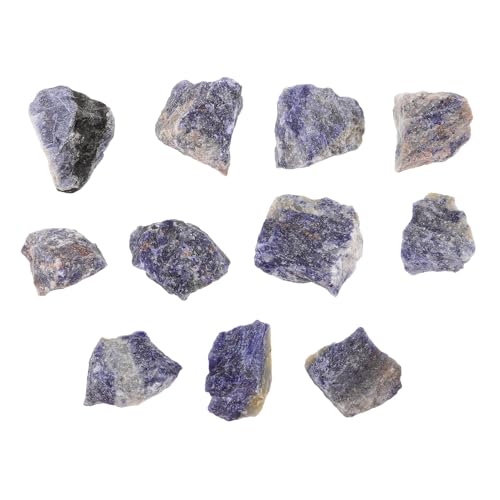 Pierres naturelles non taillées d'exception, diffuseur d'huiles à rayures bleues - 2