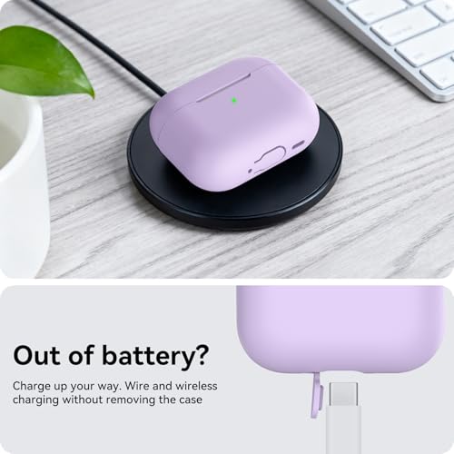 AhaStyle AirPods Pro 3 Case Cover (2025) with Cleaning Kit Soft Silicone AirPods Pro 3rd Generation Case with Lanyard Full Body Shockproof Cover Skin for Apple AirPods Pro 3rd Gen 2025 by AHASTYLE - Image 5