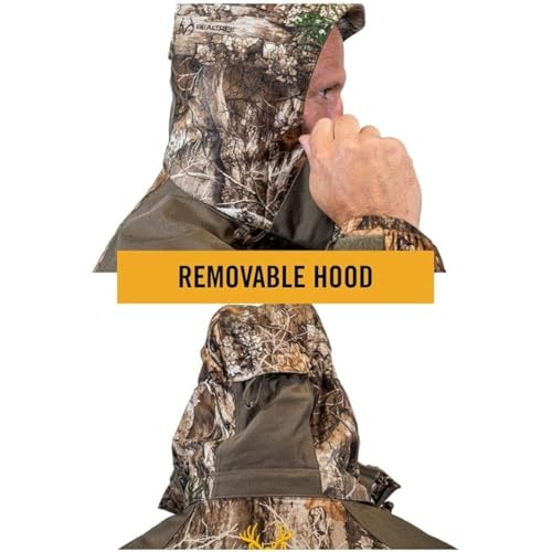 HOT SHOT Men’s 3-in-1 Insulated Realtree Edge Camo Hunting Parka, Waterproof, Removable Hood, Year Round Versatility, Large