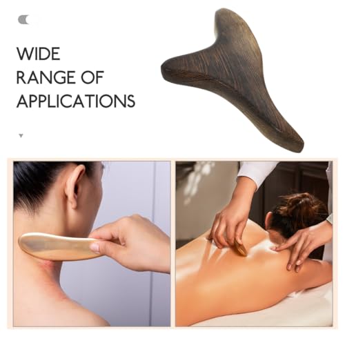 Foto von Artibetter DreizackföRmiges Massagebrett Aus Verawood Naturholz MassagegeräT FüR Spa Akupunktur Triggerpunkt DrüCker Holz Therapie Massage Tool 14Cm