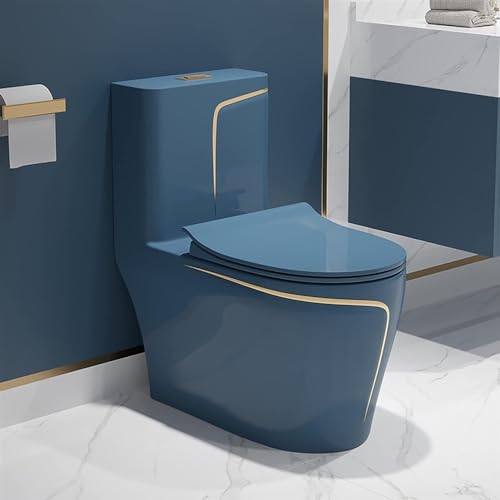 Inodoro inteligente super especial, inodoro de cerámica de una pieza con descarga dual, moderno y silencioso para baños de hotel miniatura 1