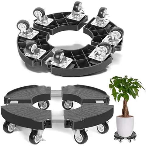 TreeGun Adjustable Plant Caddy with Wheels Cover