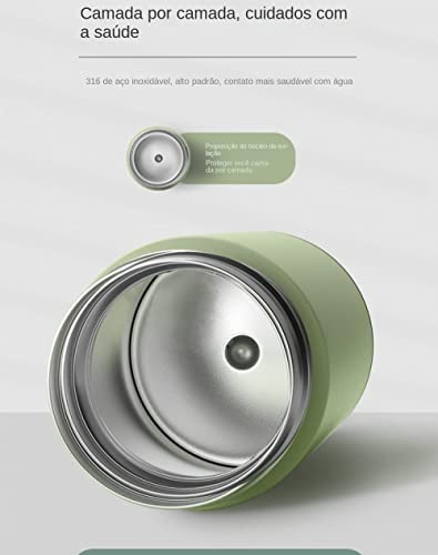 LuckyWin Copo térmico de exibição inteligente pode exibir copo de aço inoxidável 316 de temperatura