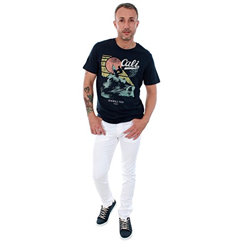 Jack & Jones Jorpleo Tee SS Crew Neck T-Shirt Uomo...