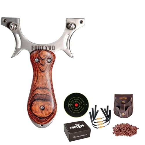 FURTYVO Kit Professionale da Tiro Adulti, Custodia in Pelle, 4