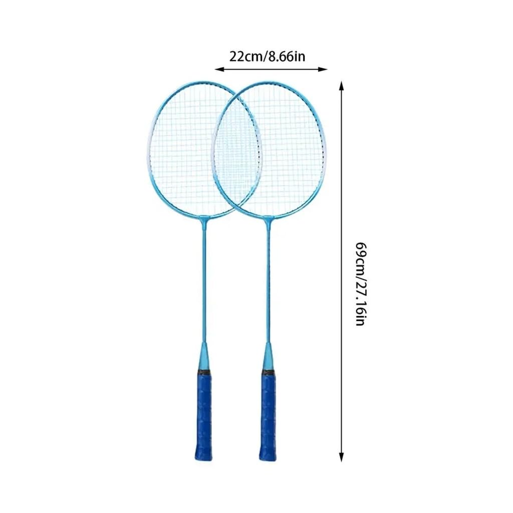 Adult Badminton Set Racket Lightweight Racket High Elasticity Cushion Handle Family Gift