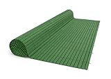 FRANGIVISTA - Rete In Listelle PVC Di Circa 13 mm Colore Green Verde Ideale Come Recinzione Di Aree Private Per Una Maggiore Protezione Della Privacy In Giardino O Sul Balcone, Per Stabilimenti Balneari, Bar o Ristoranti
