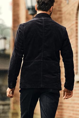 VENNYNG Men's Corduroy Blazer Classic Autumn Jacket for Men Slim Fit Sport Coat Casual Ourdoor Formal Business Wear4