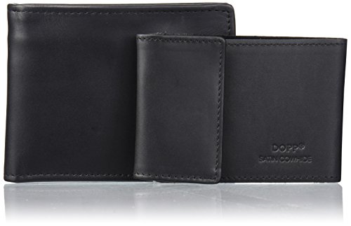 Dopp Men's Regatta Leather Convertible Billfold Wallet, Black, One Size #TOP4
