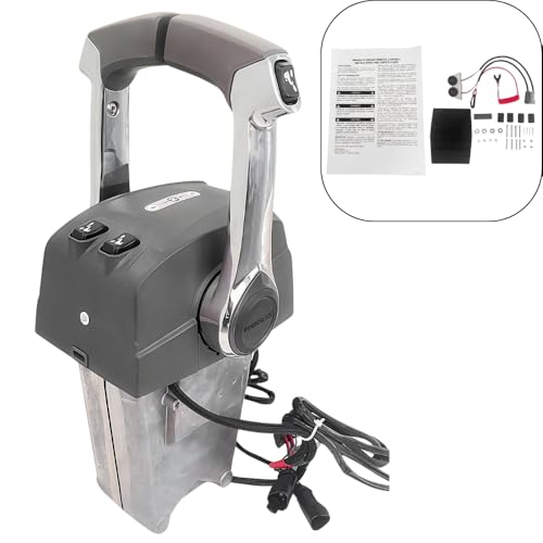 POWEROB TEC Marine Throttle Control Box 5006184 for BRP OMC EVINRUDE&Johnson top Mounted Control Box Dual Lever Binnacle