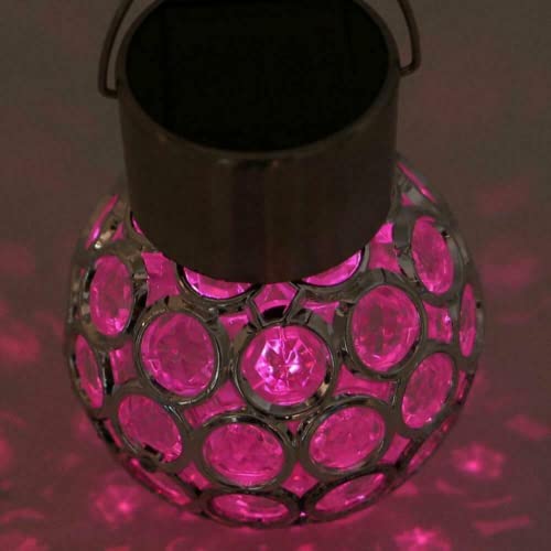 Solar Light Led Lantern Outdoor Waterproof Hollow Small Light Chandelier Path Light (Multi-Color) #TOP1
