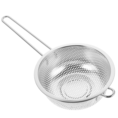 Generico Cestello Scolapasta in Acciaio Manico Singolo 165 CM Scolapiatti Creativo per Frutta e Verdura Cestello per Pulizia Riso e Alimenti Utensile Cucina Multifunzionale