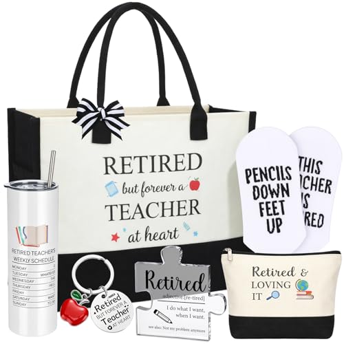 Patelai 6 Pcs Retirement Gifts for Teacher, Retirement Gifts for Teacher Friends Mom...