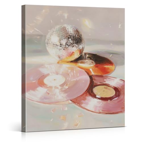 Retro Disco Vinyl Record Wall Art 8x10 Framed