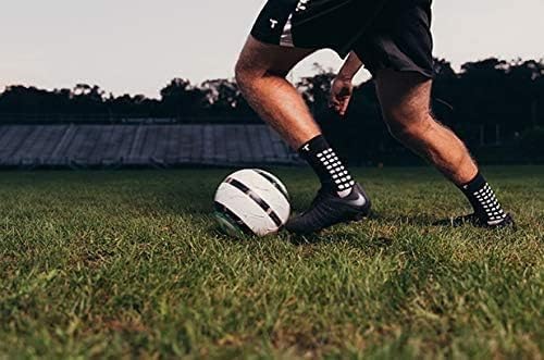 Image of Trusox 3.0 Cushioned Grip Socks, Made in the USA, Non Slip Unisex Grippy Soccer Crew Socks with Grip for Football and Soccer