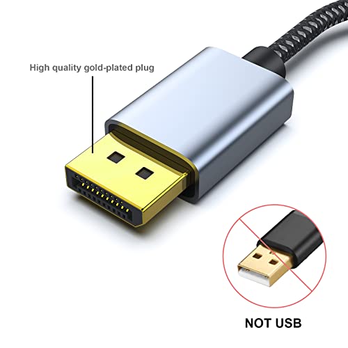 Image of BENFEI 2 Pack 4K DisplayPort to HDMI Adapter Cable, (2K 60Hz, 1080p 120Hz) Uni-Directional Display Port to HDMI Monitor Converter Compatible for HP, Dell, GPU, AMD, NVIDIA, More. Male to Female