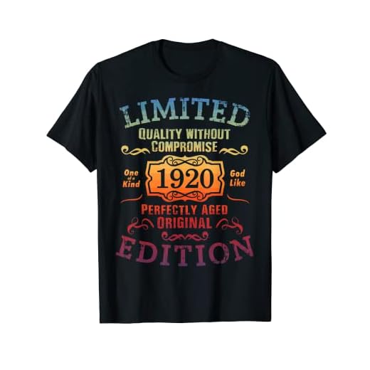 Cumpleaños 1920 Edición limitada Regalo Usado Grunge Vintage Camiseta