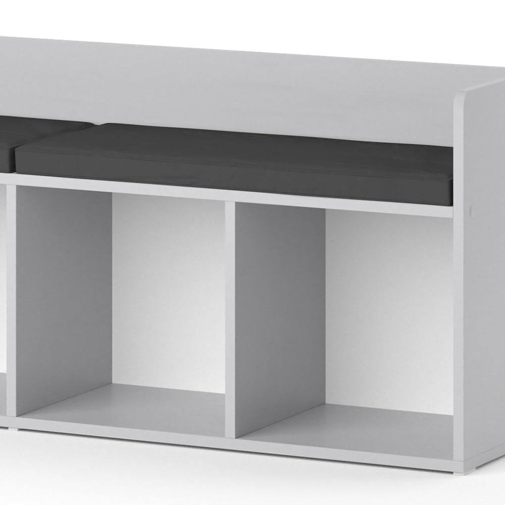 Vicco Étagère pour Enfants Luigi, Gris Clair, 142.4x53.4cm 4 Compartiments, Compatible avec d'autres éléments de la série Luigi