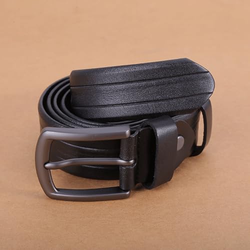 Pin Buckle Belts Cowhide Belt for Various Occasions Belts 105cm,110cm,115cm,120cm,125cm Belt for Men Jeans Work Belt