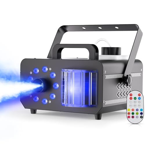 Machine à fumée puissante 1200W télécommandée sans fil pour grand public
