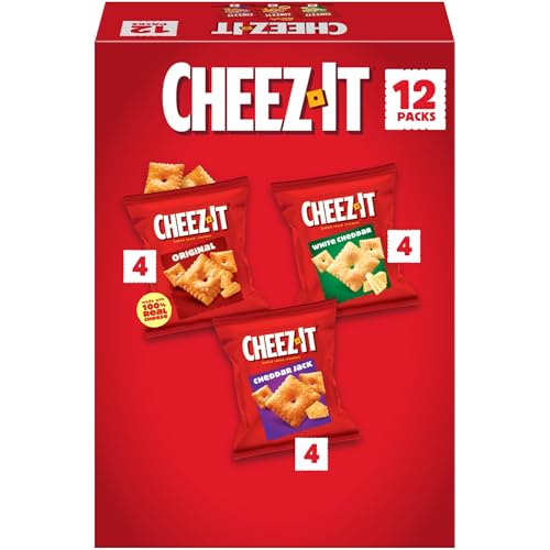 Cheez-It variety pack with three flavors