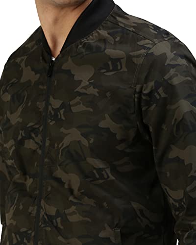 Image of Veirdo Chains Printed Zip Up Cotton Shacket /Jacket for Men (VSK01BLPT009)