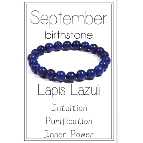 Birthstone Crystal Beads Bracelets Healing Crystal Zodiac Bracelet for Women Natural Stone Chakra Anxiety Relief Zodiac Beaded Bracelets for Birthday Gifts Horoscope Jewelry