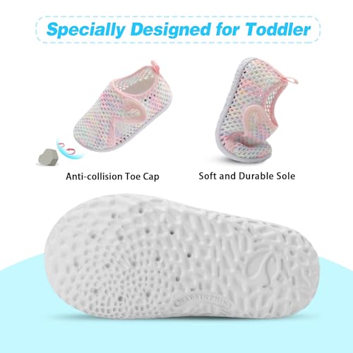 Image of JIASUQI Baby Boys Girls Barefoot Swim Pool Water Shoes Beach Walking Sandals Athletic Sneakers