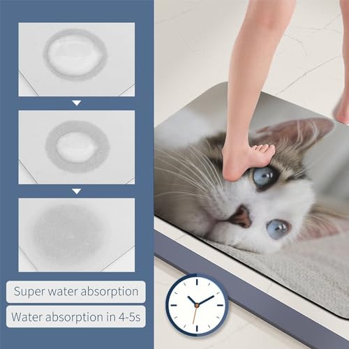Tapis de bain terre de diatomée séchage rapide facile à nettoyer - 7