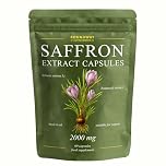 Saffron Supplement | 2000mg High Strength Extract Capsules for Mood Balance & Energy | 60 Capsules, 1 Month Supply | Made in the UK by Roundway Supplements