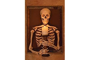 Framed 3D Skeleton Torso with Integrated Flameless Candle