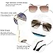 Dollger Oversized Square Aviator Sunglasses for Men and Women Fashion Metal large Frame Vintage Gradient Shades Sunglasses UV400 Protection