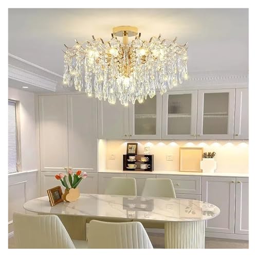 Lámparas de araña de Cristal Europeo, lámparas de Sala de Estar, lámparas de Lujo para Comedor, Dormitorio, Villa, Pasillo, Hotel, lámparas de Techo, Accesorios de ilumin