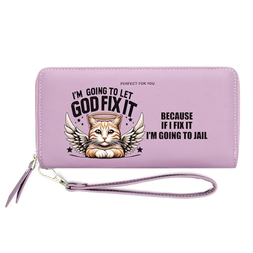 InsWork Customized Cat Wallets for Women,Birthday Gift,Holiday Gift,Valentine's Day Gift for Mother Wife Lover from Spouse, Graduation Gift for Friends 1302l