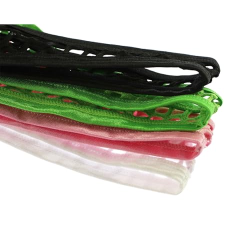 ONEFIT Men's See Through Thong Fishnet G-Strings Mesh Breathable Underwear with U Pouch Panties3